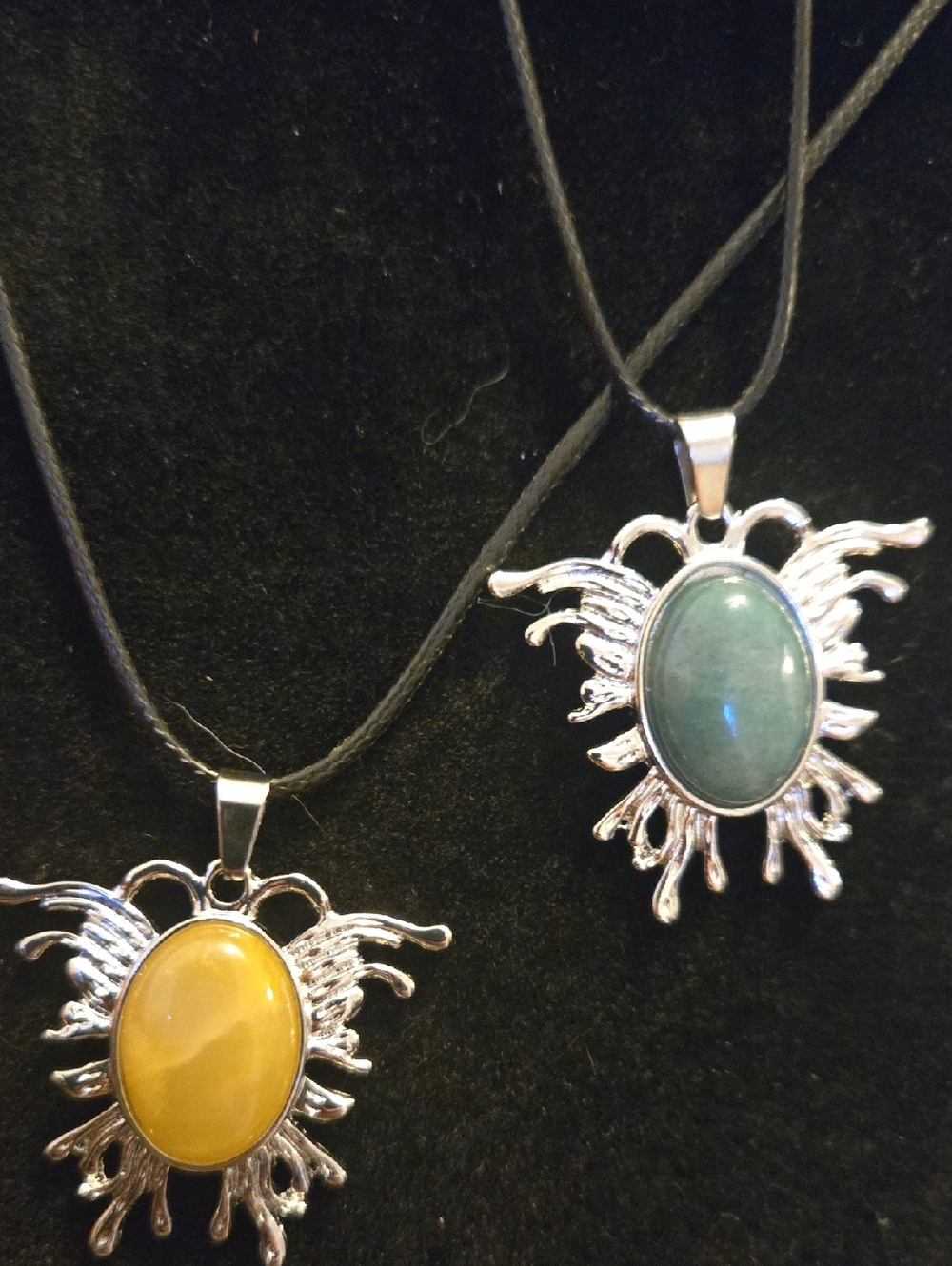 green aventurine And Honey Amber